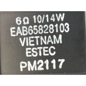 KIT DE BOCINAS (2PZS) PARA TV LG / NUMERO DE PARTE EAB65828104 / 6Ω 10/14W / PM2114  / EAB65828103 / 6Ω 10/14W / PM2117 / NUMERO DE PANEL HC550EQH-ABGA1-2144 / MODELO 55QNED80UQA.BUSFLJR